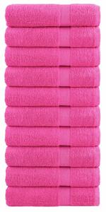Premium ručníky SOLUND 10 ks růžové 50 x 100 cm 600 g/m² 137523