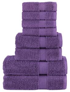8dílná sada ručníků Premium SOLUND fialová 600 g/m² 137545