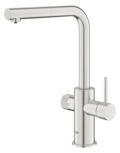 GROHE 30601DC0 - Dřezová baterie BLUE PURE s výsuvnou koncovkou nerez