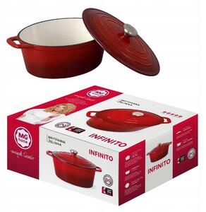 Pekáč litinový smaltovaný MG Home INFINITO 3,9 l
