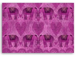 Obraz na plátně Růžoví sloni - Andrea Haase Rozměry: 60 x 40 cm