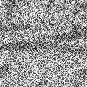 Bavlněná látka Leopard Šedý