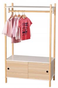Skříň DOCHTMANN wardrobe 80 x 136 x 40 cm hnědá