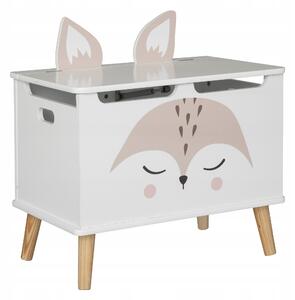 Truhla na hračky Atmosphera for kids Liška 53x33x54,5 cm