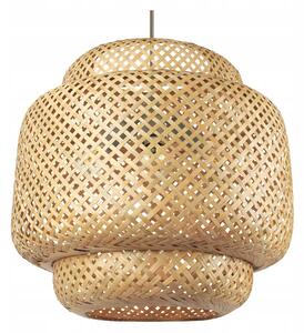 Závěsné Stropní Svítidlo Bambus BOHO Pletené Přírodní 40cm Vysoký výkon 3xE27