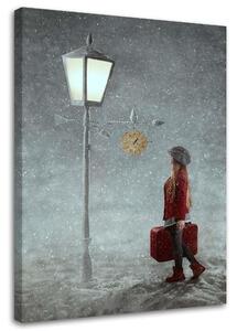 Obraz na plátně Putování v zimě - Maryna Khomenko Rozměry: 40 x 60 cm