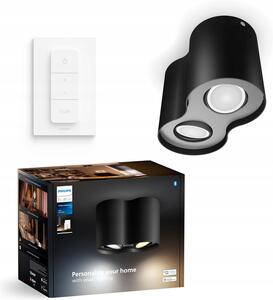 Obdélníkový stropní reflektor Philips Hue černý