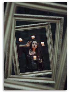 Obraz na plátně Magie a temná žena - Maryna Khomenko Rozměry: 40 x 60 cm