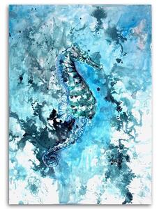 Obraz na plátně Malovaný mořský koník - Marta Horodniczy Rozměry: 40 x 60 cm