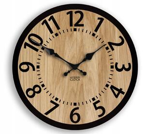 Nástěnné hodiny ModernClock hnědé 33cm