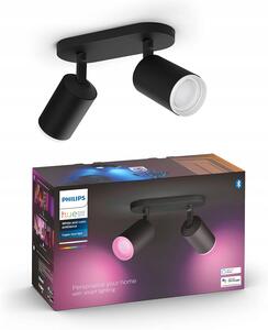 Obdélníkový stropní reflektor Philips Hue černý