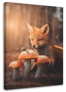 Obraz na plátně Liška v kouzelném lese - Jose Francese Rozměry: 40 x 60 cm