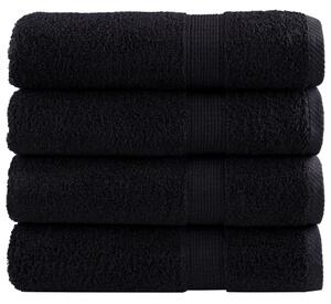 Premium ručníky SOLUND 4 ks černé 50 x 100 cm 600 g/m² 137426