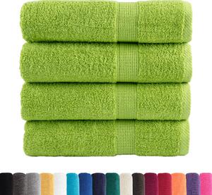 Prémiové osušky SOLUND 4 ks jablečně zelené 100x150 cm 600 g/m²