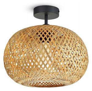 Závěsné stropní svítidlo Luxolar bambusové pletené boho E27 60 W