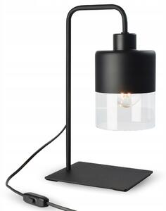 Noční Lampa Stolní Dekorativní Dual Glass 568-L1 LED E27 Black Edition