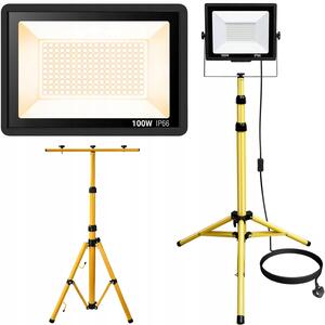 LED reflektor LTC 100W černý se stativem 6000K