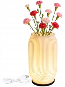 Stolní lampa s vázou na květiny dekorativní 2 v 1 LED RGB DÁLKOVÝ OVLADAČ lampa
