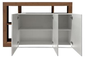 Komoda LENOR 146x93x42 cm bílá/dub