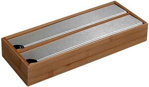 Kuchyňský zásobník na fólie 35 x 13 x 5,5 cm, tmavý bambus KESPER 59044