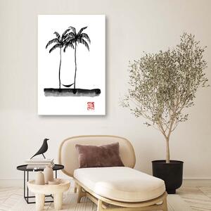 Obraz na plátně Dvě palmy na pláži - Péchane Rozměry: 40 x 60 cm