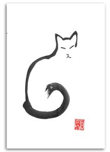 Obraz na plátně Obrys kočky - Péchane Rozměry: 40 x 60 cm