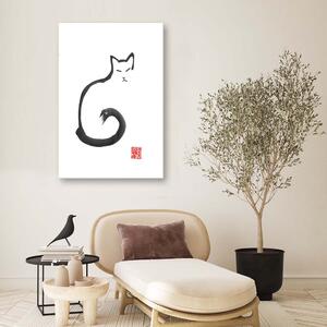 Obraz na plátně Obrys kočky - Péchane Rozměry: 40 x 60 cm