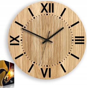 Nástěnné hodiny ModernClock béžové 33,5cm