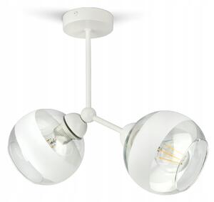 Závěsné stropní svítidlo lustr bílý skleněné koule White Belt D2 LED E27