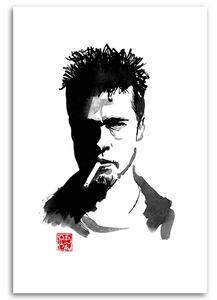 Obraz na plátně Klub rváčů, drsný Brad Pitt - Péchane Rozměry: 40 x 60 cm