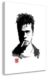Obraz na plátně Klub rváčů, drsný Brad Pitt - Péchane Rozměry: 40 x 60 cm