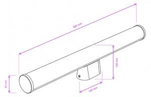Brilagi - LED Koupel. osv. zrcadla TUBE LED/15W/230V 3000/4000/6500K IP44 chrom