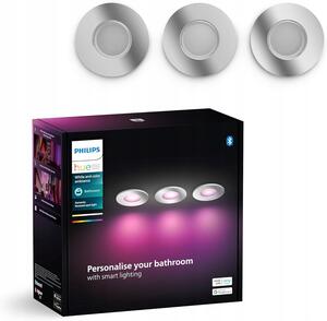 Bodová svítidla kulatý Philips Hue stříbrná
