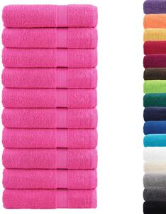Prémiové osušky SOLUND 10 ks růžové 100x150 cm 600 g/m²