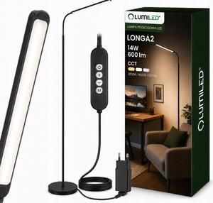 Stojací lampa Lumiled Longa 2 s integrovaným LED zdrojem, černá, vánoční