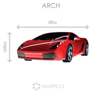 Lamborghini Gallardo textilní přelepitelná samolepka na zeď 45 x 19 cm