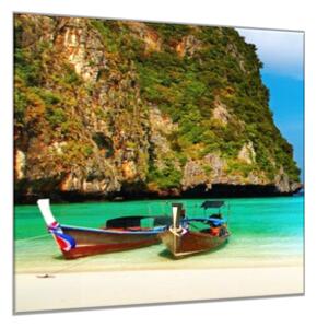 Obraz skleněný pláž Thajsko - 55 x 55 cm