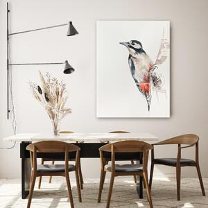 Obraz na plátně Červený a černý pták - Dorota Martyńska Rozměry: 40 x 60 cm