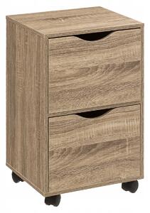 Noční stolek na kolečkách 5five Simply Smart 33x29,5x56 cm béžový