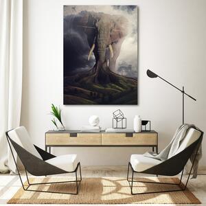 Obraz na plátně Zakořeněný slon - Patryk Andrzejewski Rozměry: 40 x 60 cm