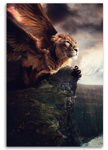 Obraz na plátně Létající lev - Patryk Andrzejewski Rozměry: 40 x 60 cm