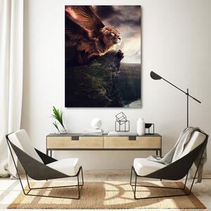 Obraz na plátně Létající lev - Patryk Andrzejewski Rozměry: 40 x 60 cm