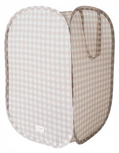 3 Sprouts Koš na prádlo a hračky Pop-up Gingham Beige