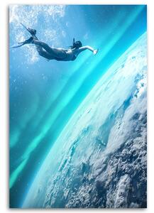 Obraz na plátně Vesmírné potápění - Alex Griffith Rozměry: 40 x 60 cm