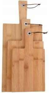 Krájecí prkénko Excellent Houseware bambusové 3 ks