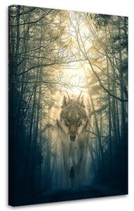 Obraz na plátně Procházka s vlkem - Alex Griffith Rozměry: 40 x 60 cm