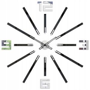 Nástěnné hodiny ModernClock černé 115 cm