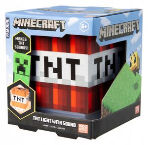 Noční lampa Paladone Minecraft TNT červená se zvukem