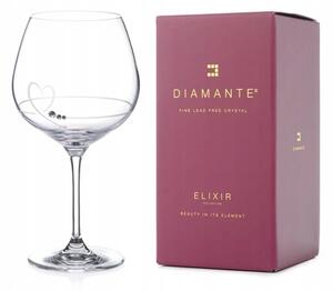 Skleničky na bílé víno, skleničky na červené víno Diamante bílé 440 ml 2 ks
