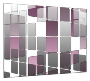Obraz skleněný čtvercový prostorové čtverce - 55 x 55 cm